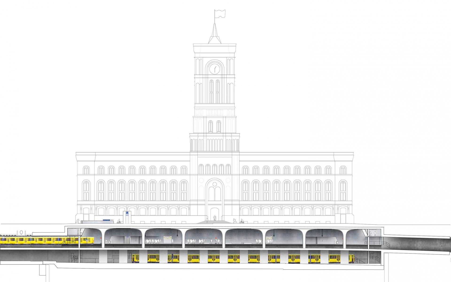 UBahnhof Rotes Rathaus, Berlin Mitte · collignon architektur